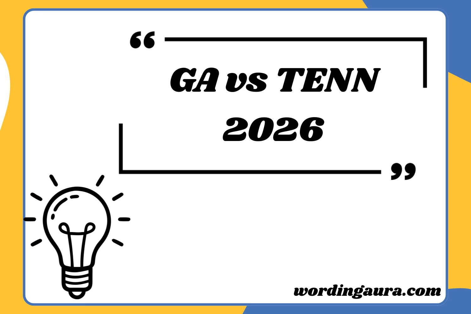 GA vs TENN2026
