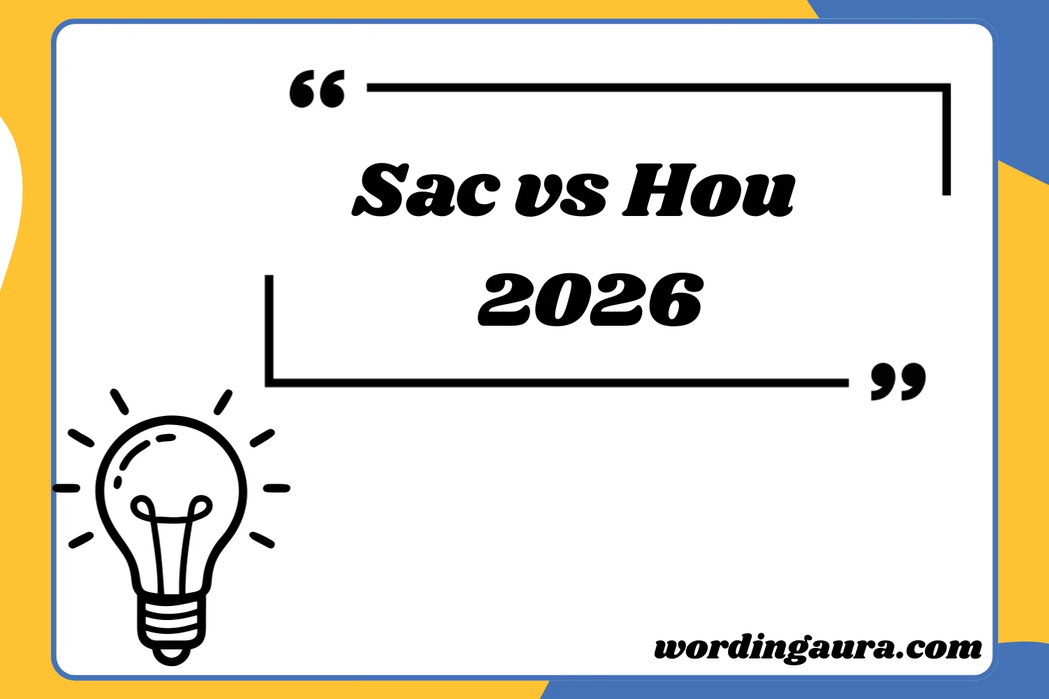 Sac vs Hou 2026