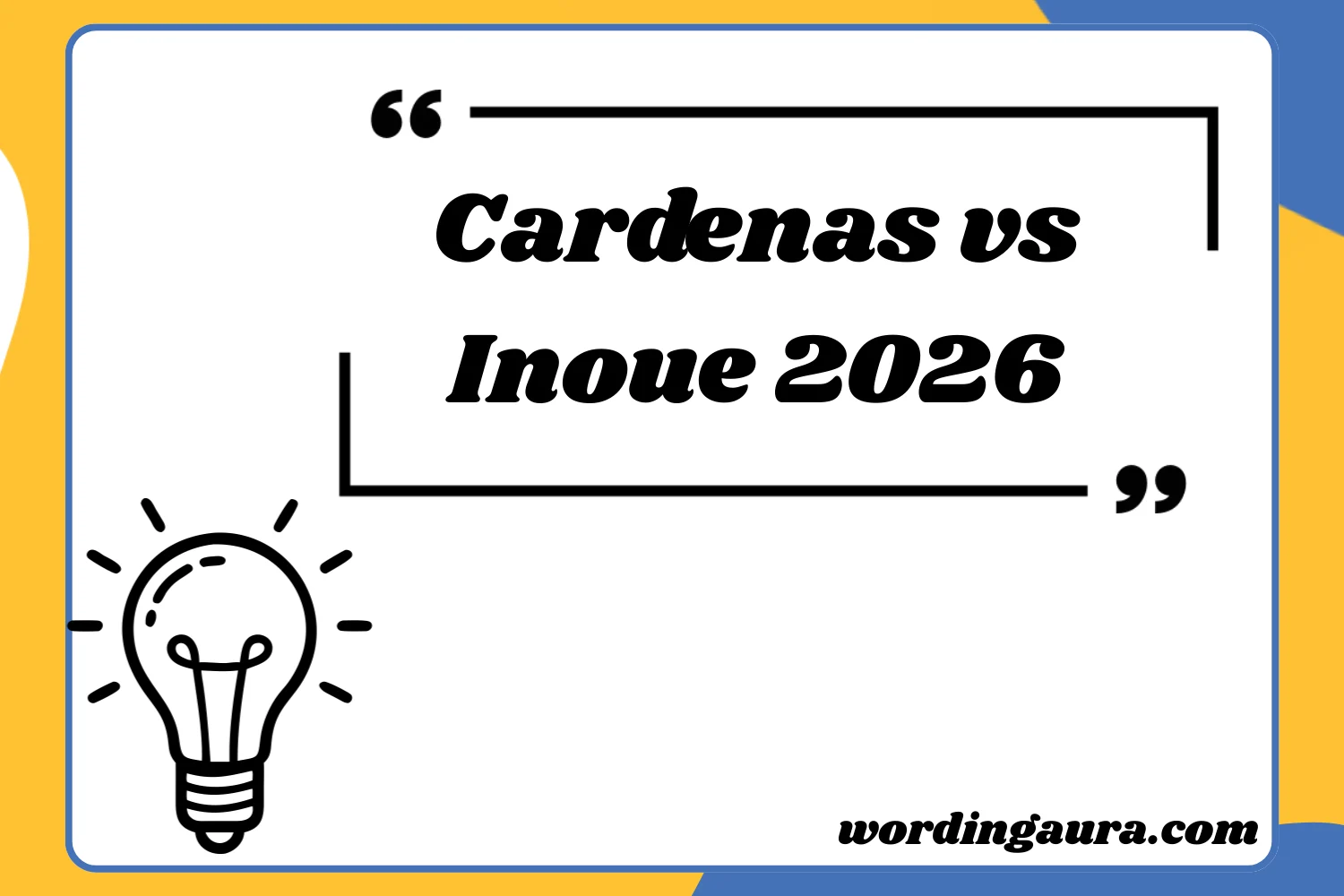 Cardenas vs Inoue 2026