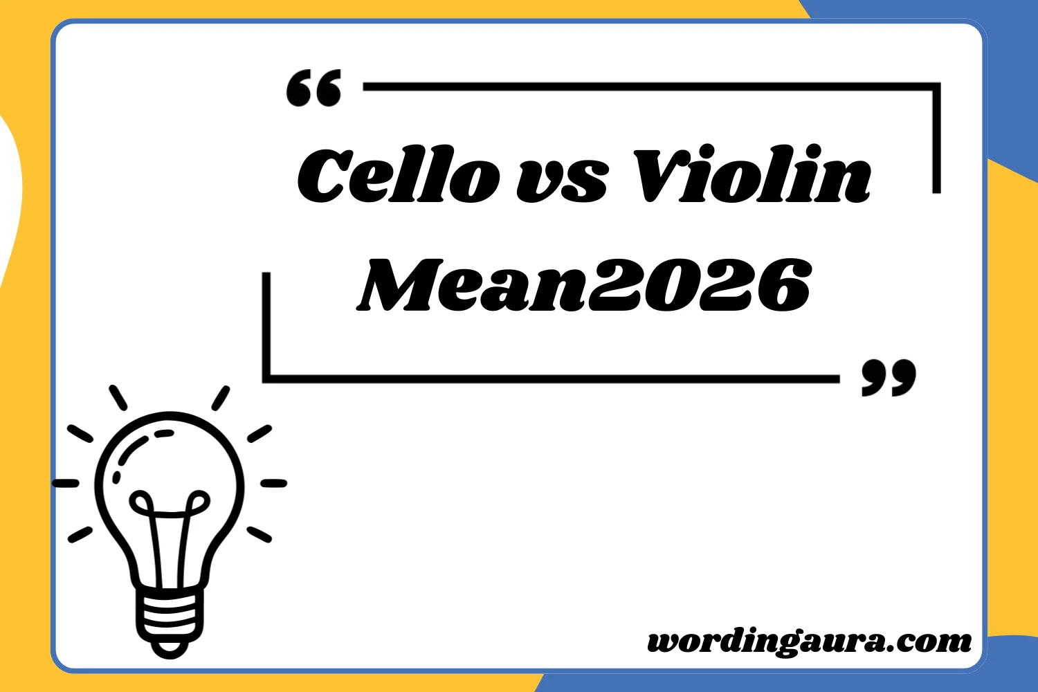 What Does Cello vs Violin 2026