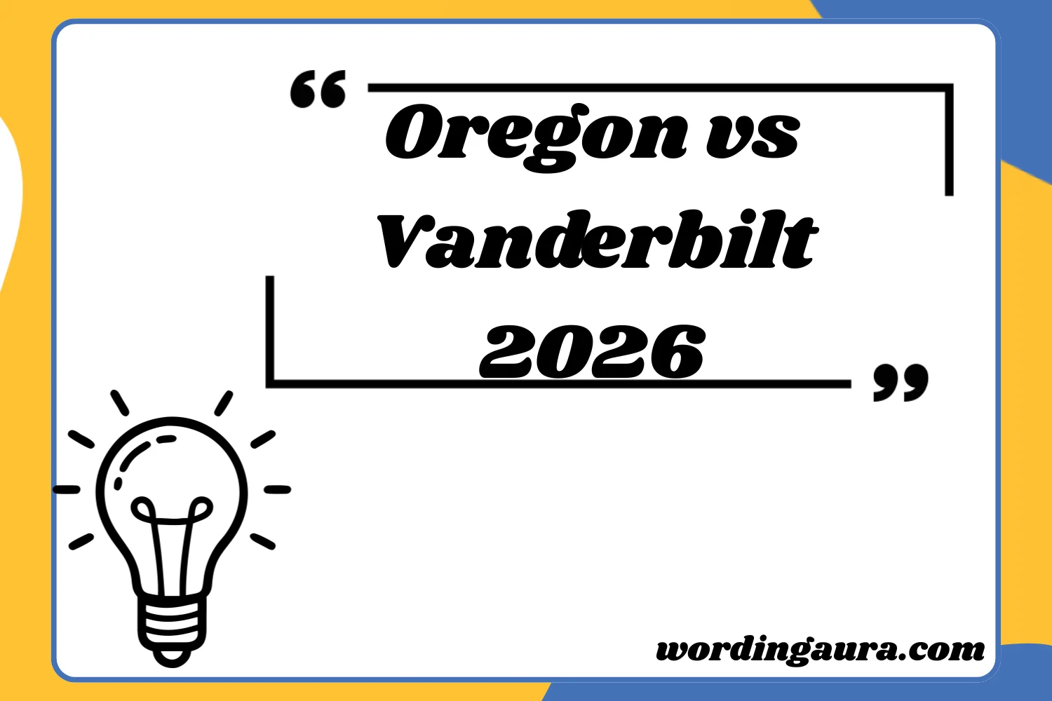 Oregon vs Vanderbilt2026