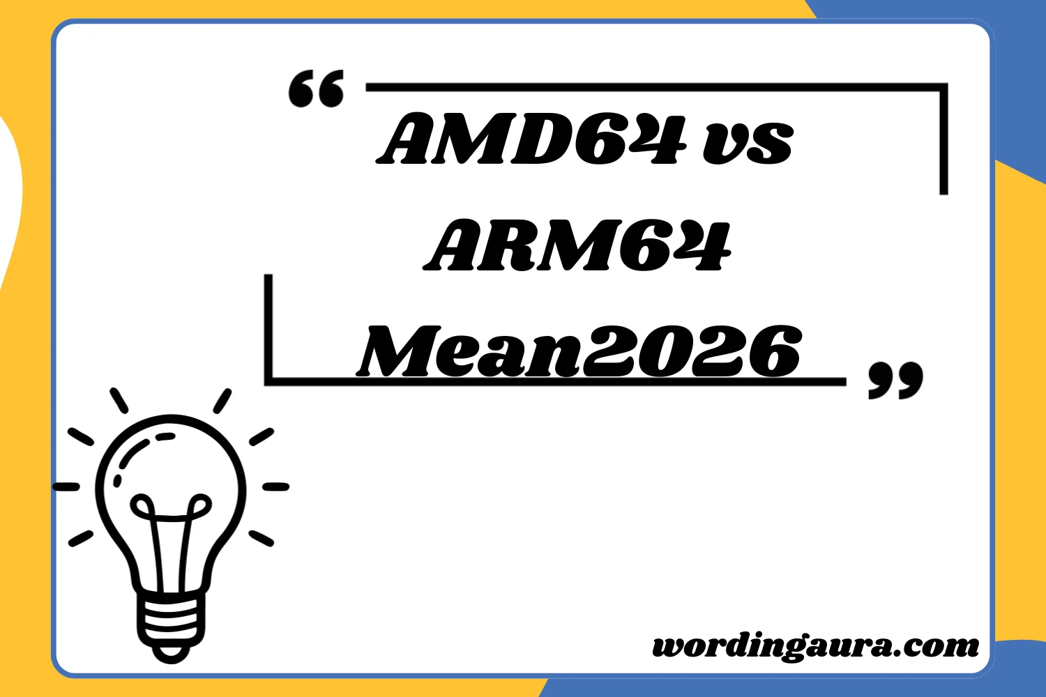 AMD64 vs ARM64 2026