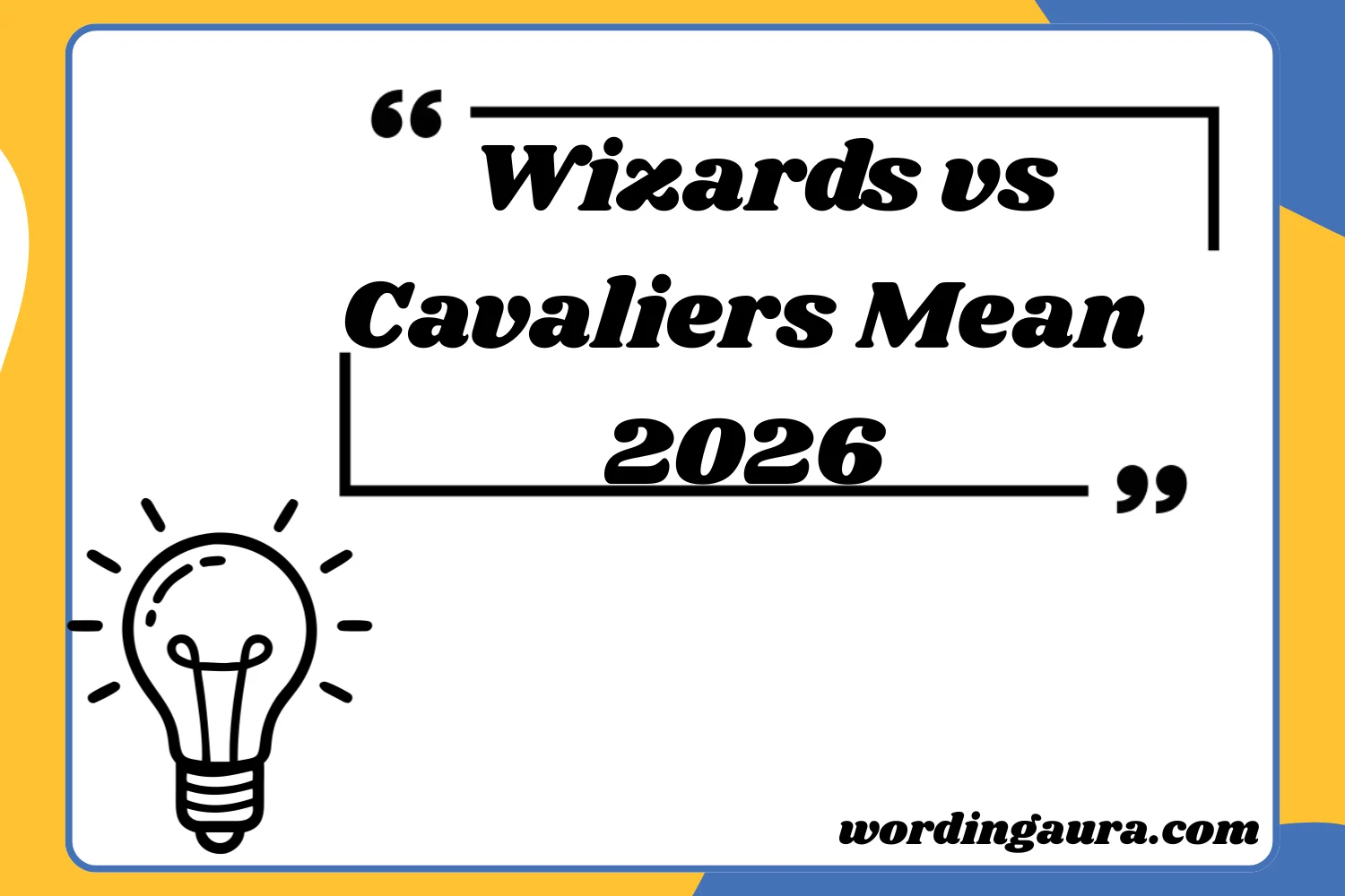 Wizards vs Cavaliers Mean 2026