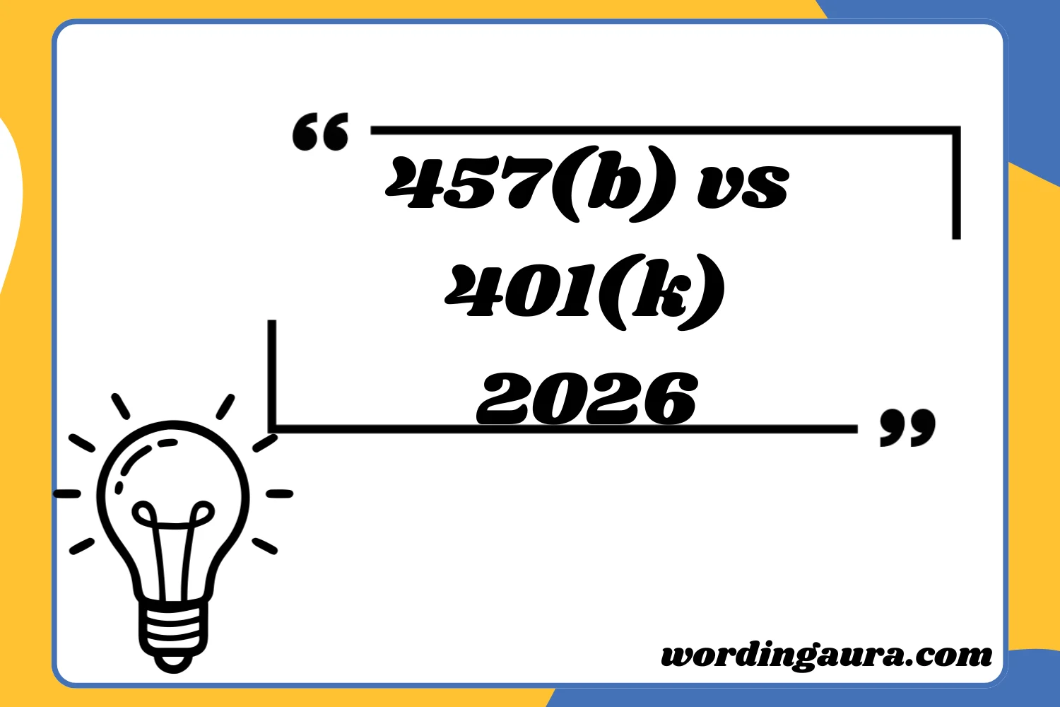 457(b) vs 401(k)2026